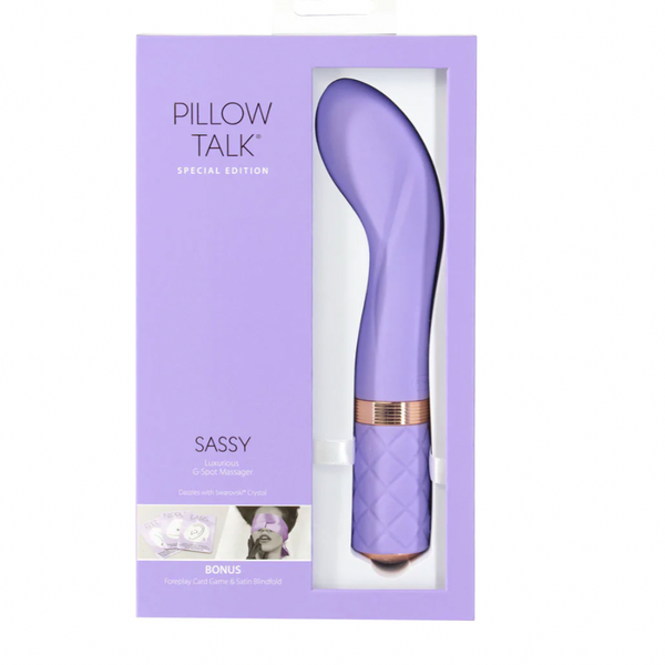 Pillow Talk Racy Silicone Rechargeable G-Spot Mini Vibrator - Purple/R