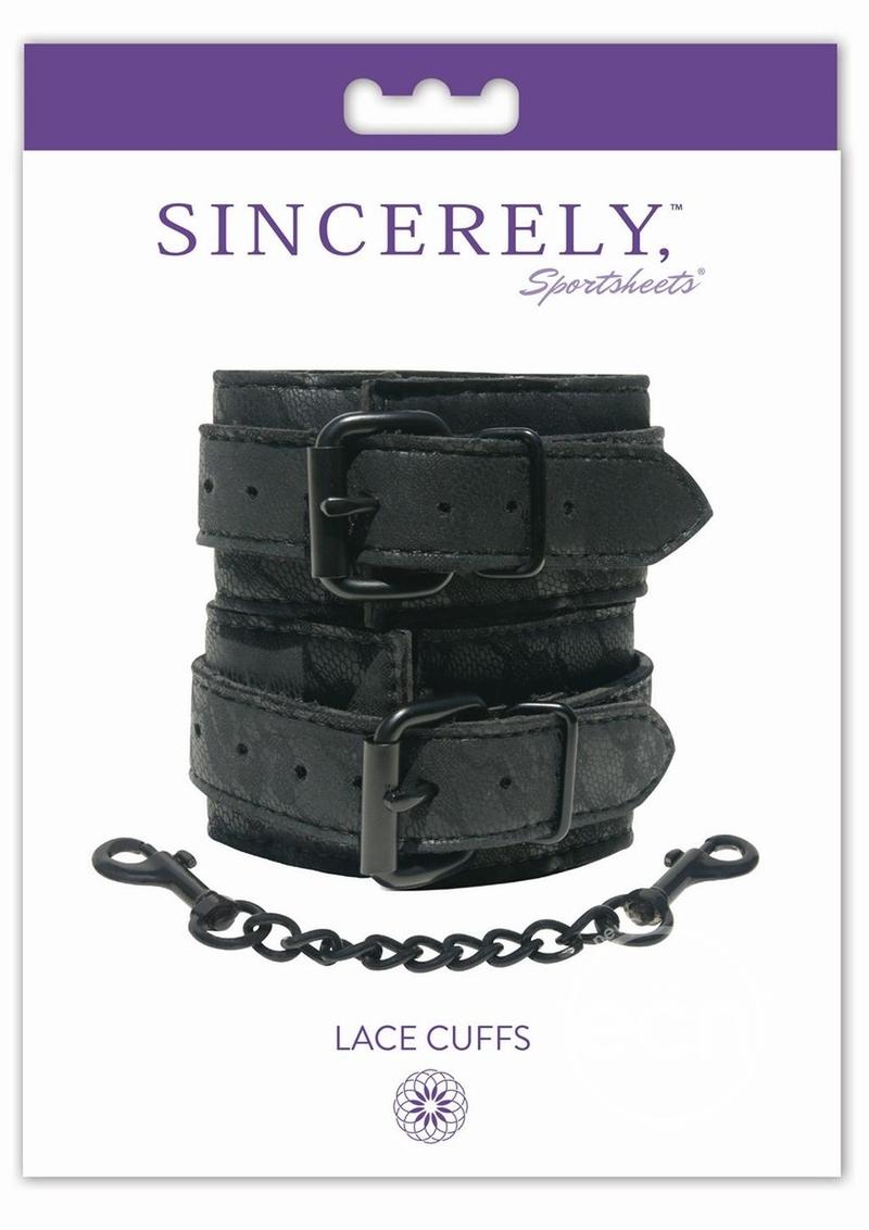 Sincerely Wrist Lace Cuffs - Black
