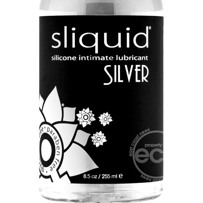 Sliquid Naturals Silver Silicone Vegan Intimate Lubricant 4.2oz