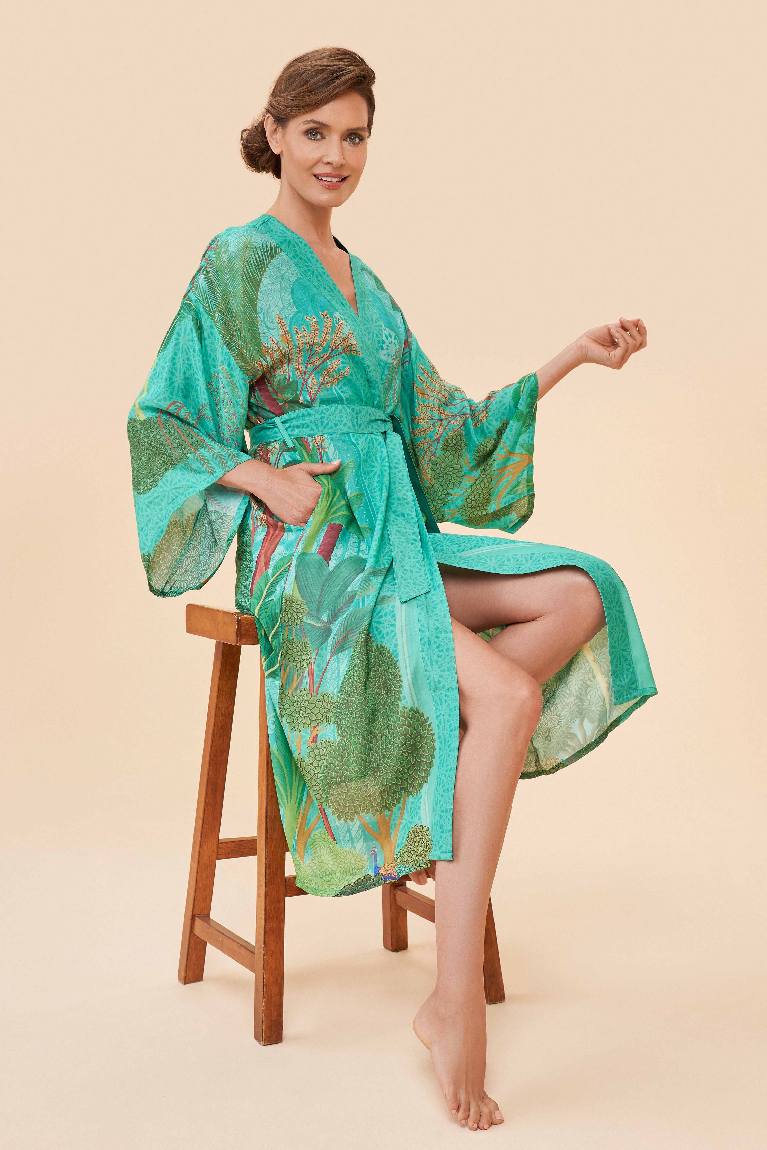 Secret Paradise Kimono Gown - Final Sale