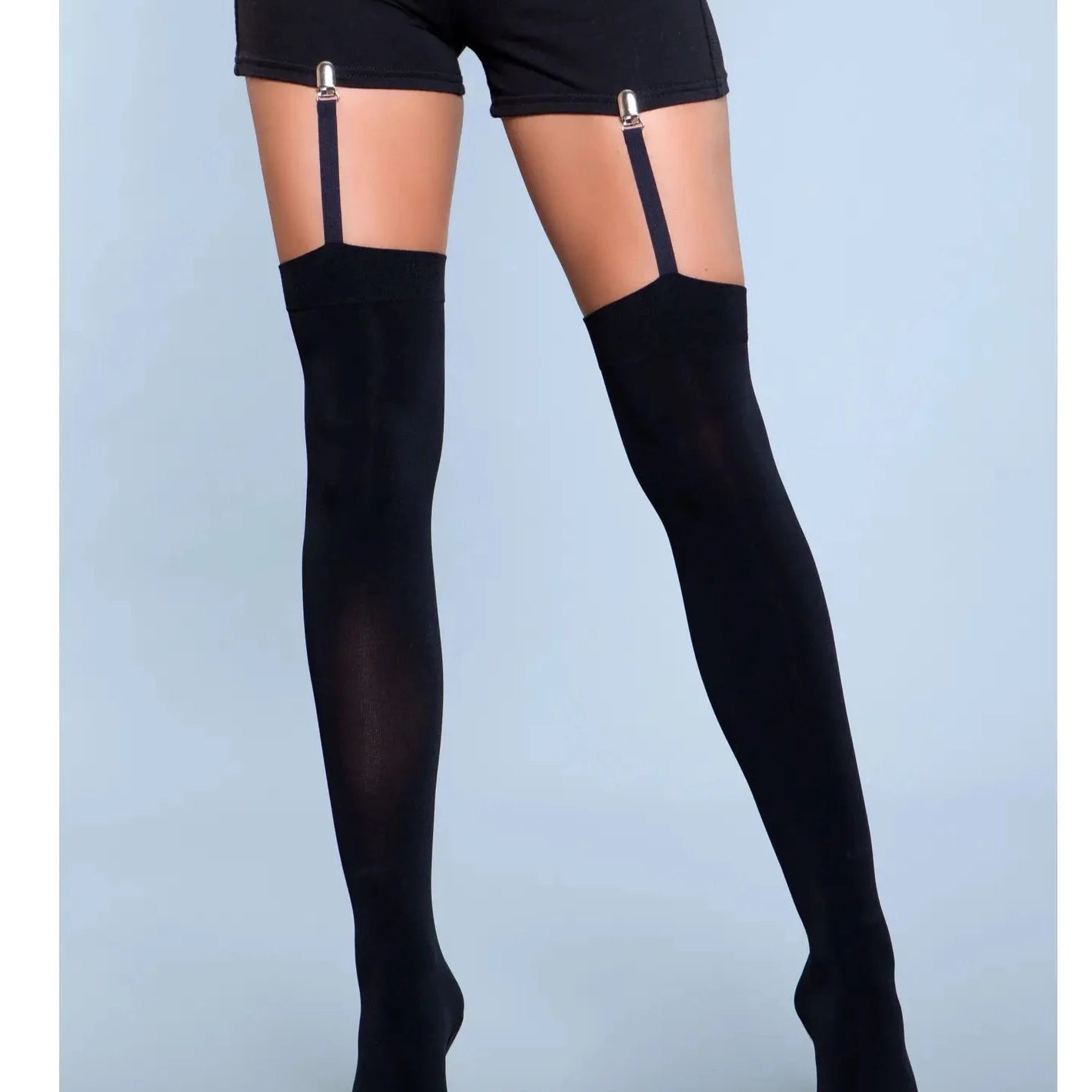 Be Wicked Hanging On Clip Garter Thigh Highs