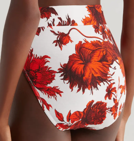 Floral lounge brief crafted from breathable Lenzing modal with a timeless digitally printed design, sold at The O Shop.