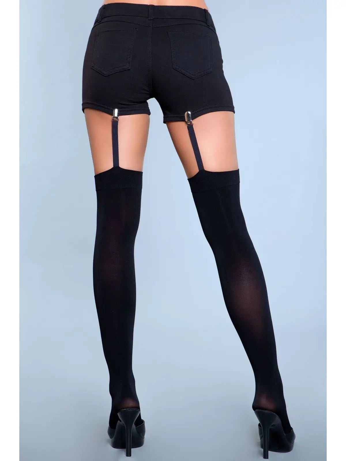 Be Wicked Hanging On Clip Garter Thigh Highs