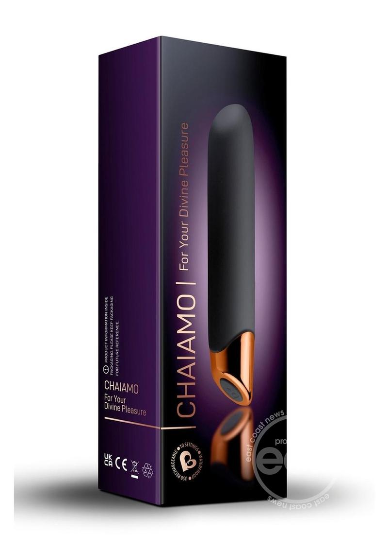 Chaiamo Rechargeable Silicone Vibrator - Black