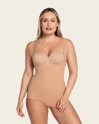 Leonisa Strapless Sculpting Step-in Body Shaper with Short Bottom