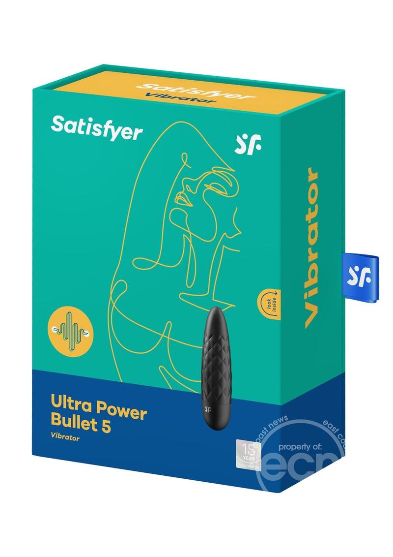 Satisfyer Ultra Power Bullet 5 Rechargeable Bullet Vibrator - Black