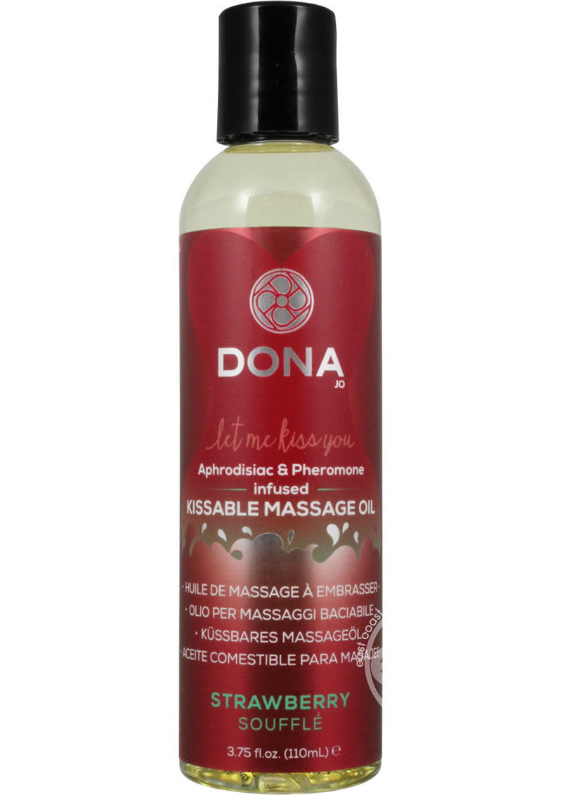Dona Aphrodisiac & Pheromone Infused Kissable Massage Oil-3.75oz