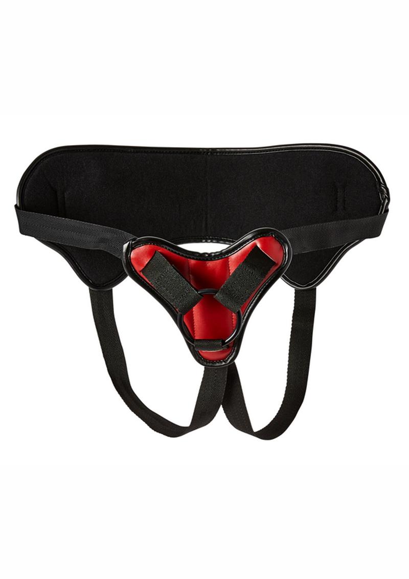 SportSheets Saffron Strap-On Harness - Red/Black