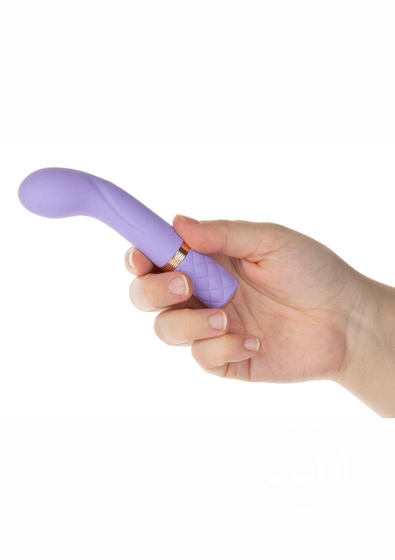 Pillow Talk Racy Silicone Rechargeable G-Spot Mini Vibrator - Purple/Rose Gold