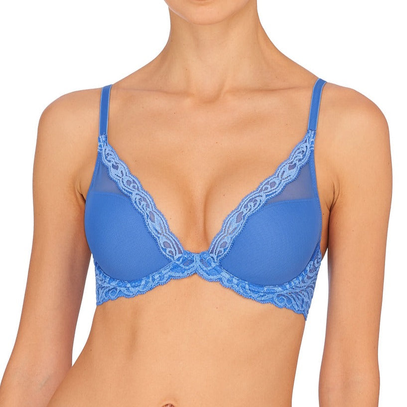 Natori Feathers Bra- Pool Blue