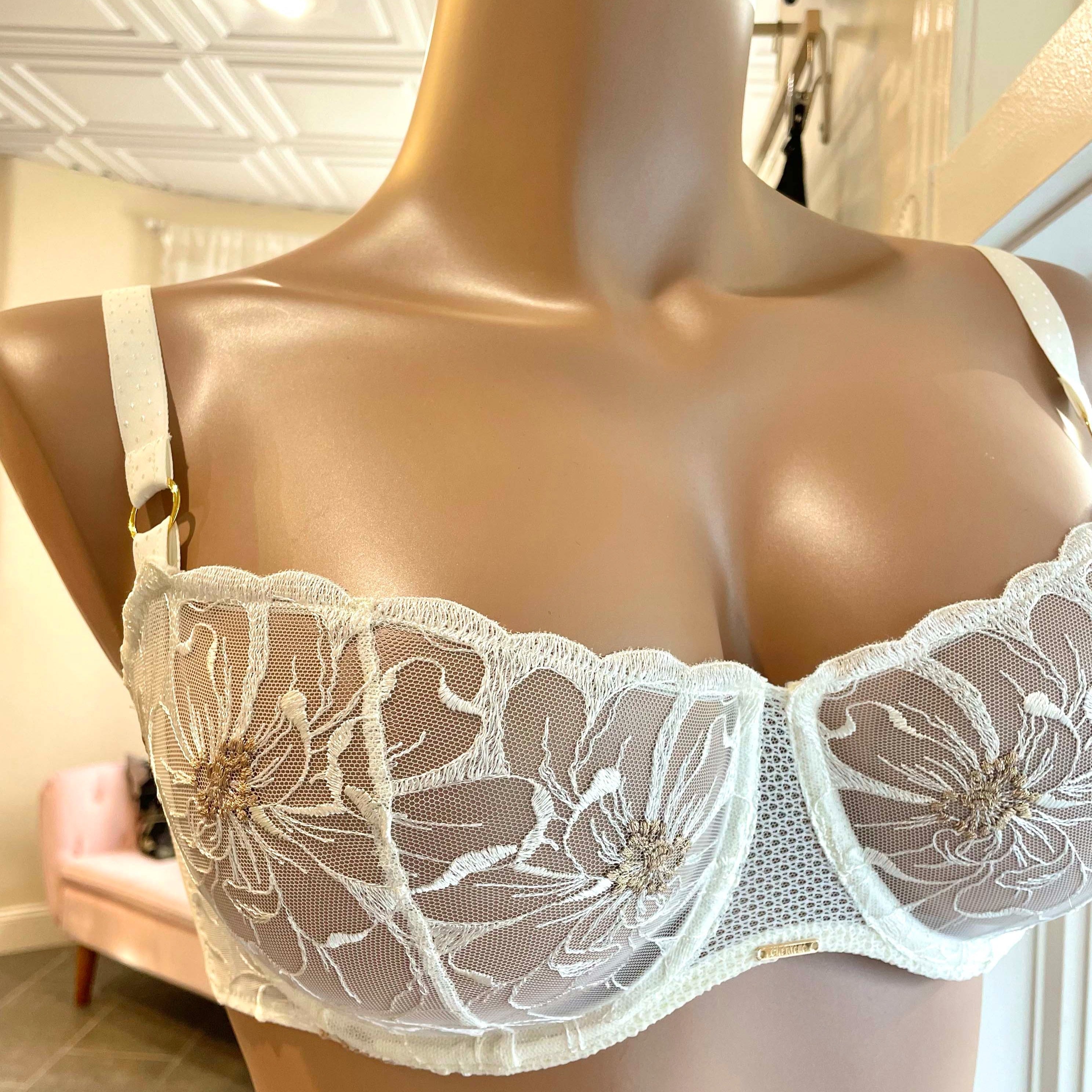 Chantelle Fleurs Demi Bra- White