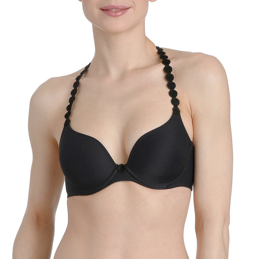 Marie Jo Tom Padded Bra-Heart-Black