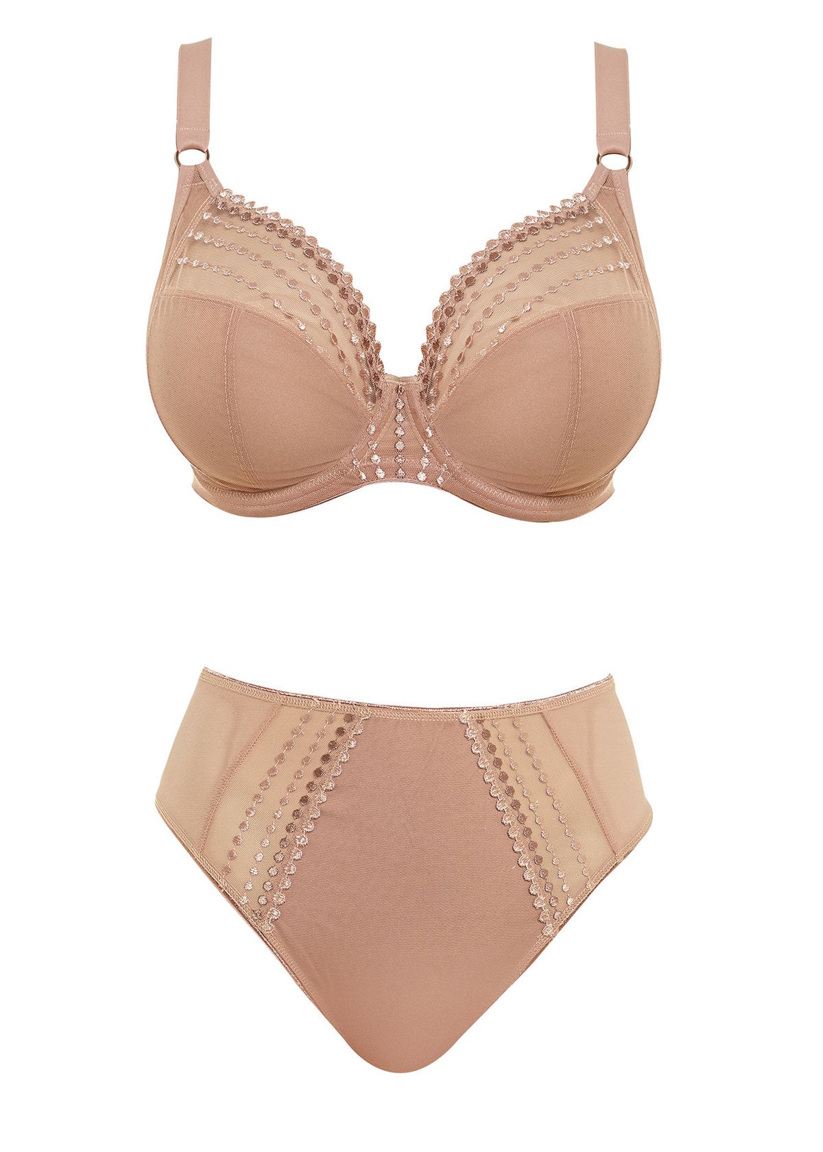 Elomi Matilda Plunge Bra - Cafe au Lait