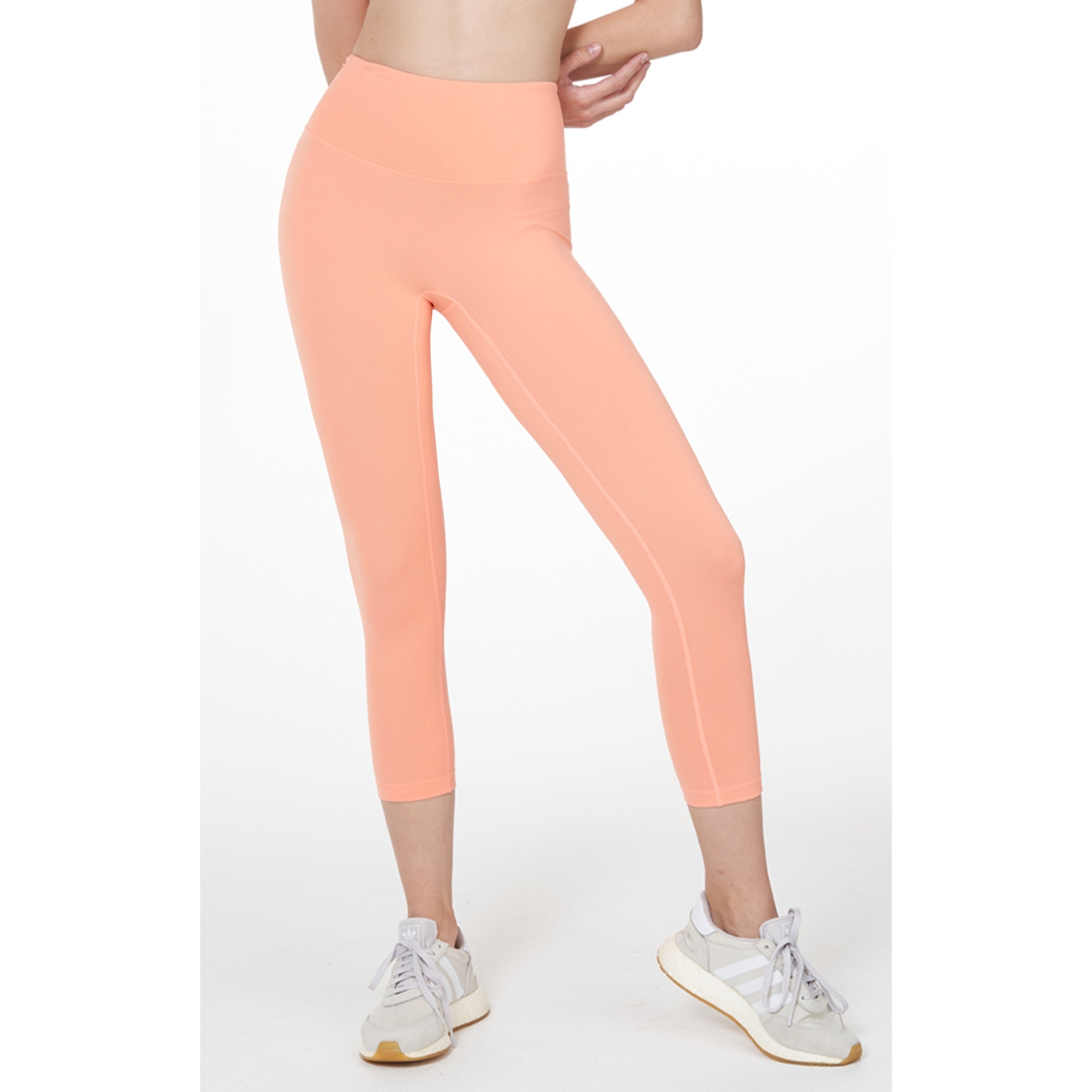 Rebody Hybrid 20" Legging - Orange Cantaloupe