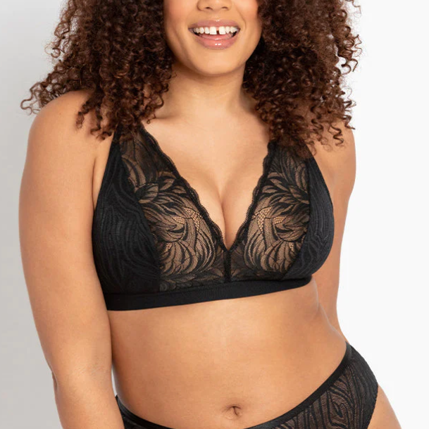 Curvy Kate Lace Daze Bralette-Black (Final Sale)