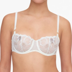 Chantelle Fleurs Demi Bra- White