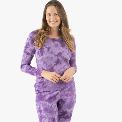 Purple Tie Dye Cotton Pajamas (Final Sale)