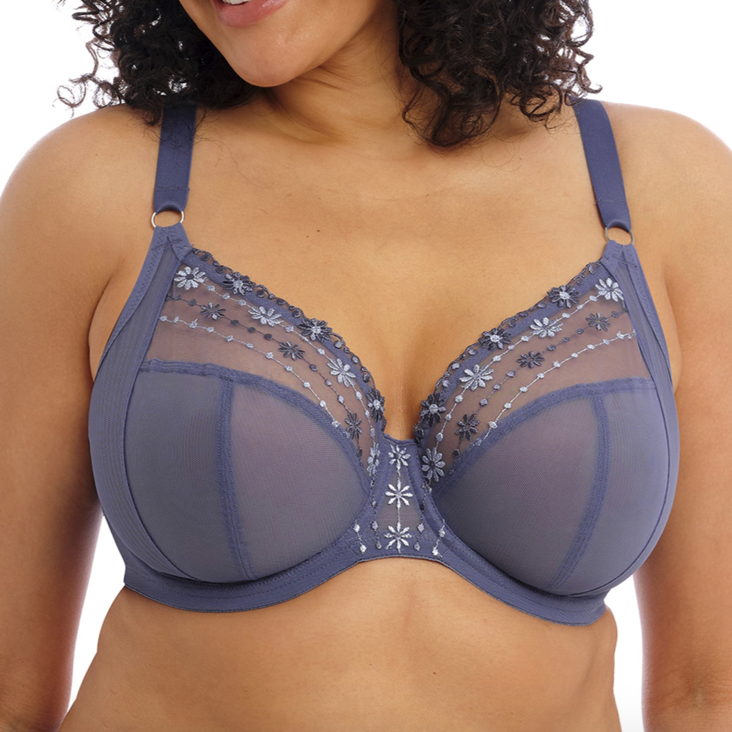 Elomi Matilda Plunge Bra-Denim Daisy