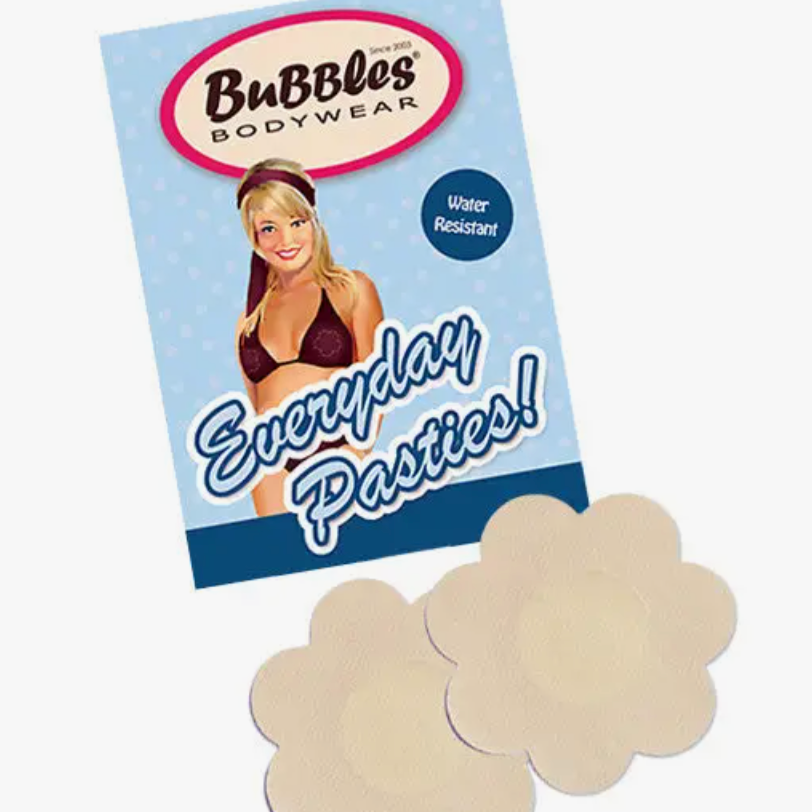Bubbles Bodywear Everyday Pasties Water-Resistant Nipple Petals (5 Pair)