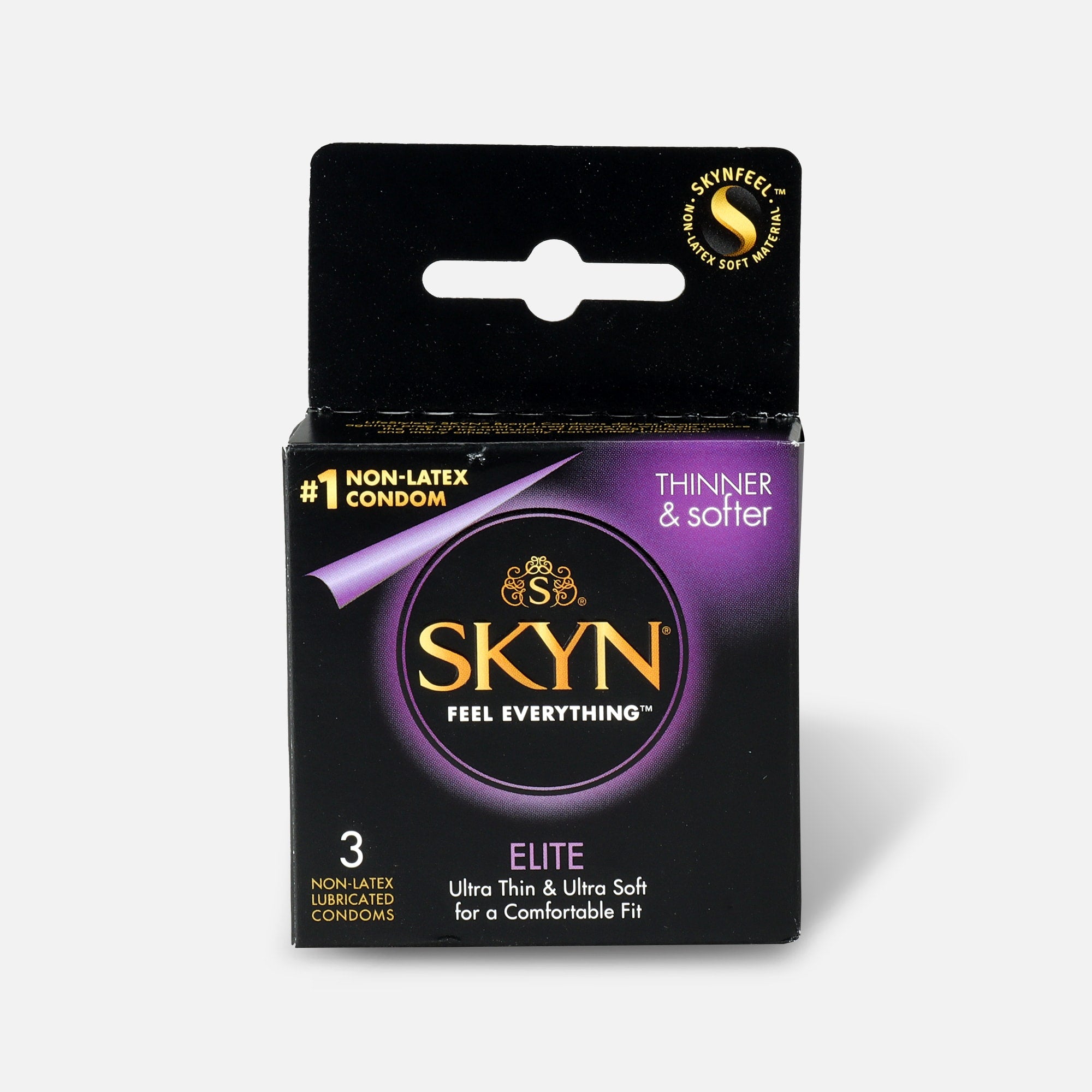 Lifestyles SKYN Elite Non Latex Lubricated Condoms 3-Pack