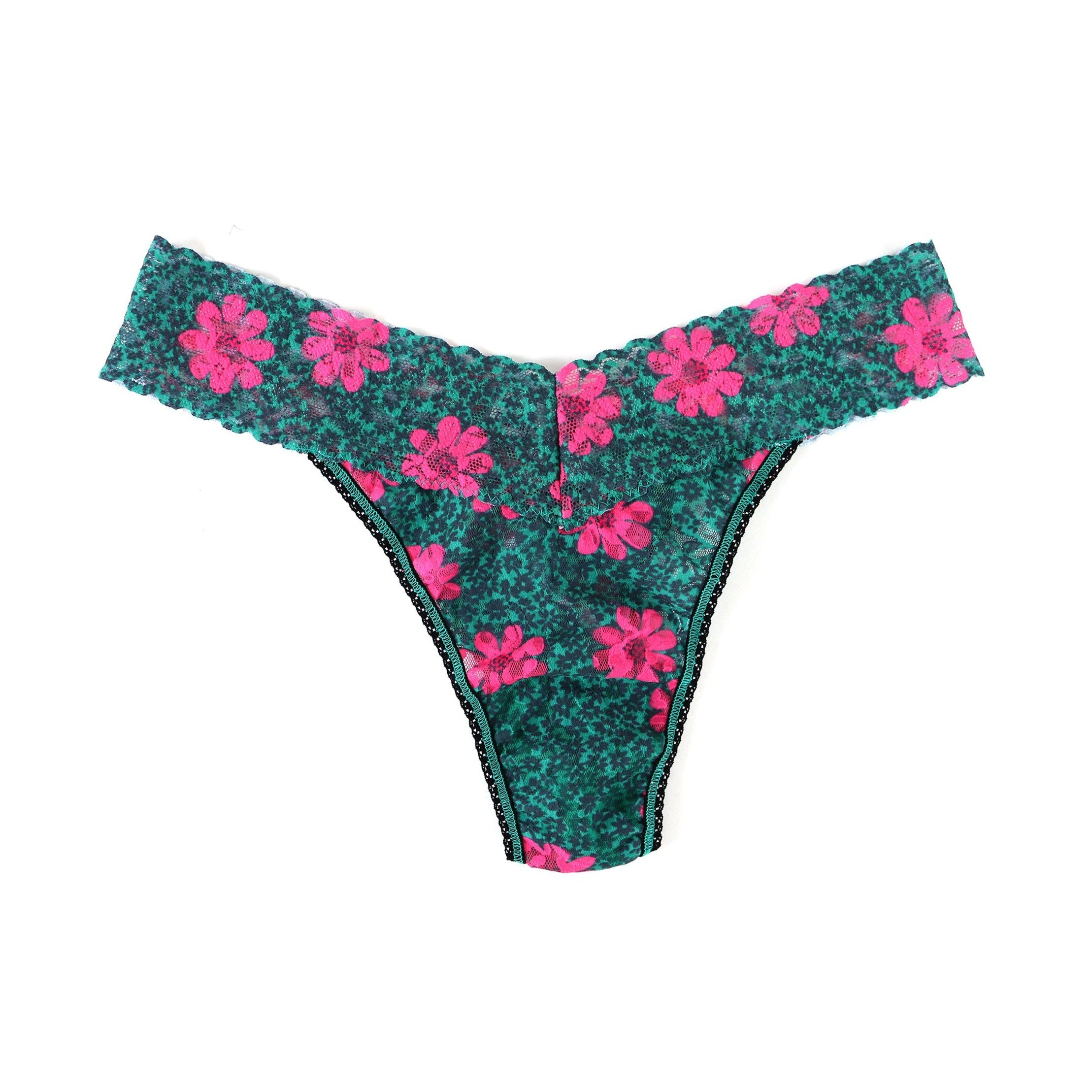 Hanky Panky Printed Signature Lace Original Rise Thong - O/S